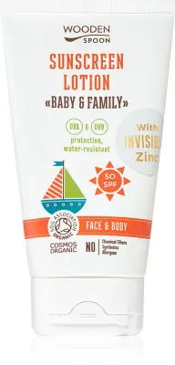 WoodenSpoon Baby & Family - Защитное молочко для загара для всей семьи SPF 50