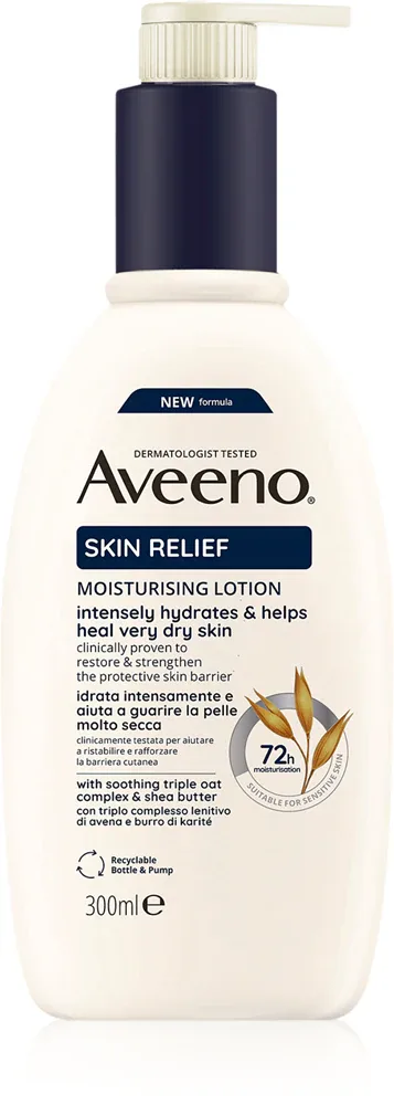 Aveeno Skin Relief Nourishing Lotion - Увлажняющее молочко для тела для очень сухой кожи, 300 мл