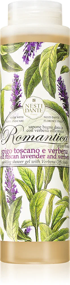 Nesti Dante Romantica Wild Tuscan Lavender and Verbena - Нежный гель для душа, 300 мл