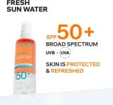 Uriage Bariesun Fresh Sun Water SPF50+ - Солнцезащитный спрей SPF 50+, 200 мл — фото 2