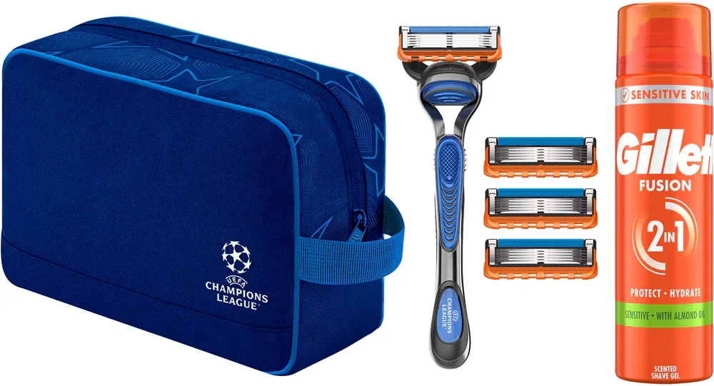 Gillette Fusion5 Champions League Special Edition - Подарочный набор для мужчин