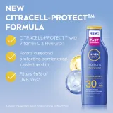 NIVEA SUN Moisturising - Увлажняющее молочко для загара SPF 30, 200 мл — фото 2