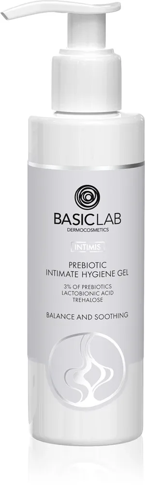BasicLab Dermocosmetics Intimis - Гель для интимной гигиены с пребиотиками, 300 мл