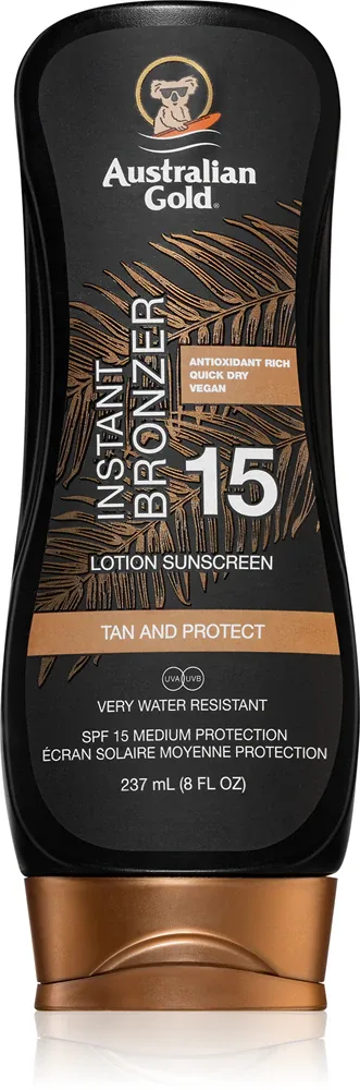 Australian Gold Protect Lotion With Bronzer - Заголовок товара: загар SPF 15, 237 мл
