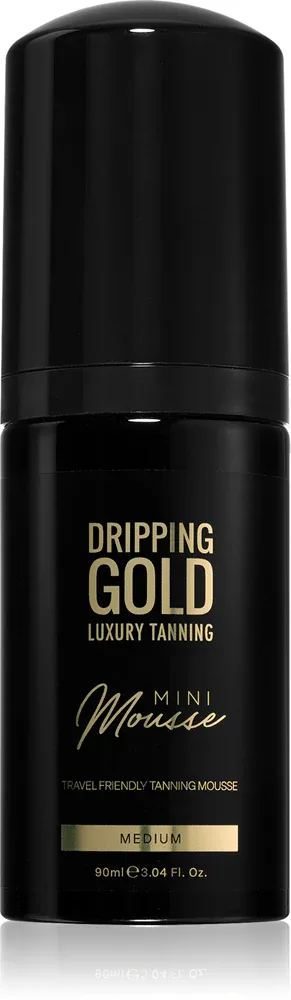 Dripping Gold Luxury Tanning Mini Mousse - Автозагар для лица и тела, 90 мл, оттенок Medium