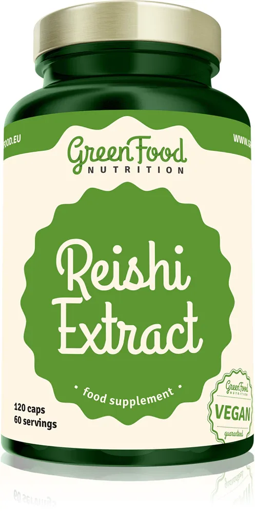 Добавка пищевая GreenFood Nutrition Reishi Extract с экстрактом гриба рейши, в капсулах, 120 капс