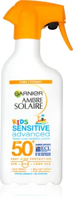 Garnier Ambre Solaire Sensitive Advanced - Защитный спрей для детей SPF 50+, 270 мл