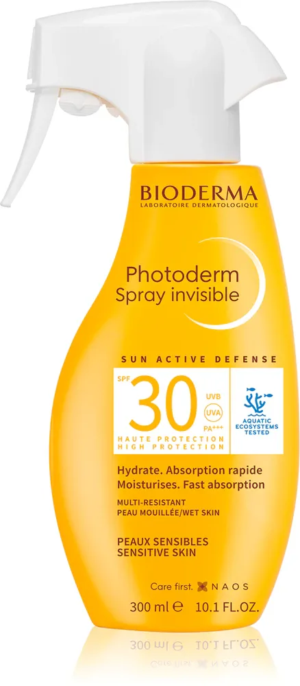 Bioderma Photoderm Spray SPF 30 - Освежающий спрей для загара лица SPF 30, 300 мл