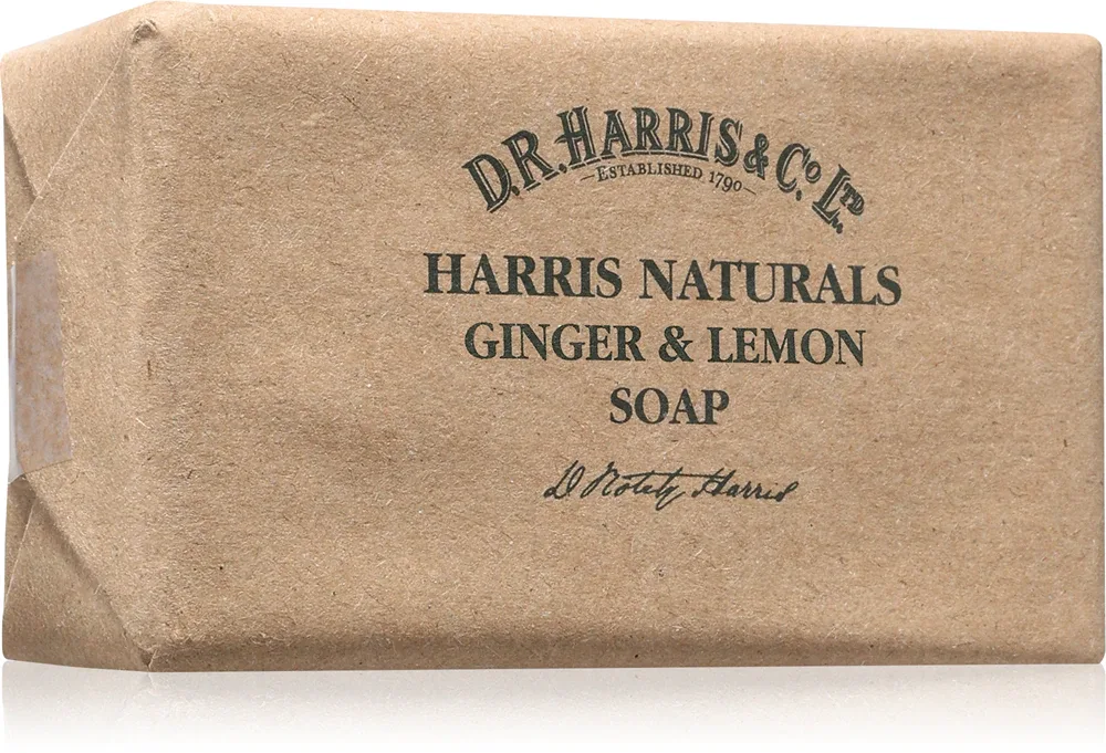 D.R. Harris Harris Naturals Soap Lemon & Ginger - Натуральное мыло в кубике Lemon & Ginger, 200 г