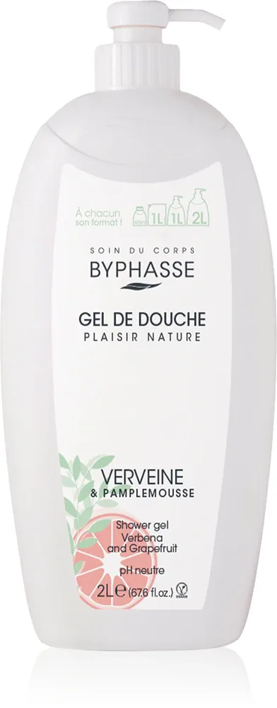 BYPHASSE Verbena & Grapefruit - Гель для душа, 2000 мл