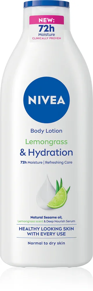 NIVEA Lemongrass - Увлажняющее молочко для тела, 400 мл