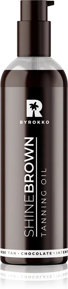 BYROKKO Shine Brown Tanning Oil - Крем для тела, ускоряющий и продлевающий загар, 145 мл