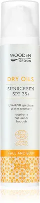 WoodenSpoon Dry Oils - Молочко для загара для лица и тела SPF 35, 100 мл