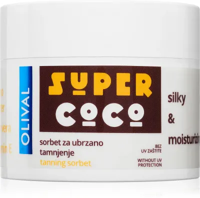 Olival SUPER Coco - Увлажняющий сорбет для тела, ускоряющий загар, 100 мл