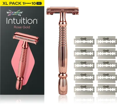 Wilkinson Sword Intuition Rose Gold Razor - Бритва + сменные лезвия 10 шт