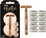 Wilkinson Sword Intuition Rose Gold Razor - Бритва + сменные лезвия 10 шт — фото 2