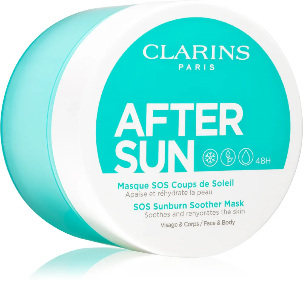 Clarins After Sun SOS Sunburn Soother Mask - Успокаивающая маска после загара, 100 мл