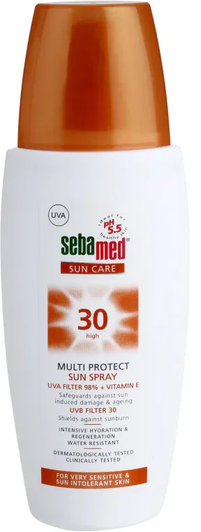 Sebamed Sun Care Multi Protect Sun Spray - Солнцезащитный спрей для чувствительной кожи SPF 30, 150 мл