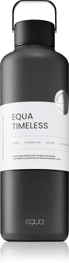 Бутылка для воды Equa Timeless из нержавеющей стали, с ручкой, 1000 мл