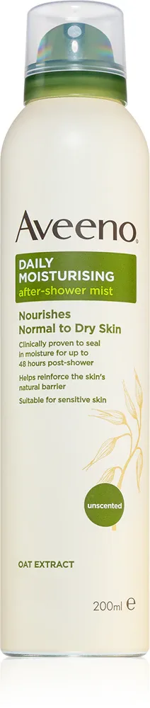 Aveeno Daily Moisturising After Shower Mist - Увлажняющий спрей для тела, 200 мл