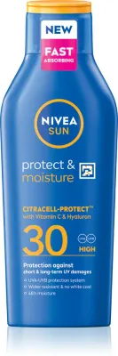 NIVEA SUN Protect & Moisture - Увлажняющее молочко для загара SPF 30, 400 мл