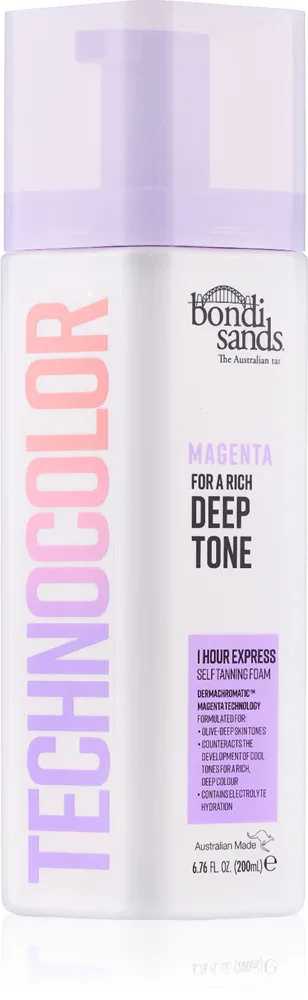 Bondi Sands Technocolor Magenta - Автозагар: самозагарный крем, 200 мл, оттенок Deep Rich Tone