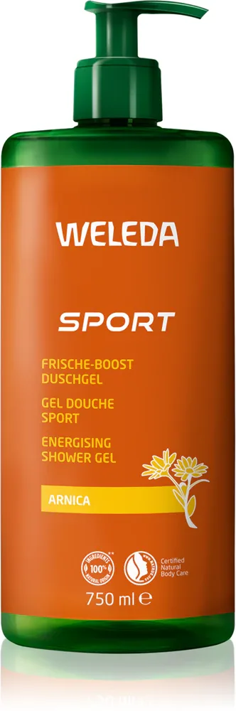 Weleda Sport - Освежающий гель для душа с регенерирующим действием Arnica, Rosemary, Lavender, 750 мл