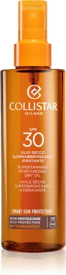 Collistar Smart Sun Protection Supertanning Moisturizing Dry Oil SPF 30 - Защитное сухое масло для загара SPF 30, 200 мл