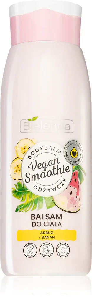Bielenda Vegan Smoothie Watermelon + Banana - Увлажняющий крем для тела, 400 мл