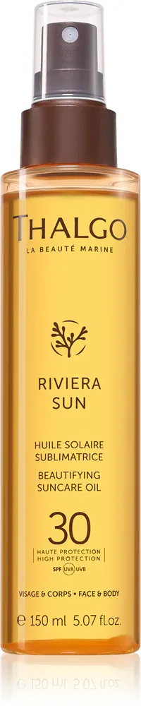Thalgo Riviera Sun Beautyfying Suncare Oil SPF30 - Сухое питательное масло для загара SPF 30, 150 мл