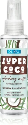 Olival SUPER Coco - Освежающий спрей для тела и лица, 100 мл