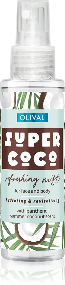 Olival SUPER Coco - Освежающий спрей для тела и лица, 100 мл