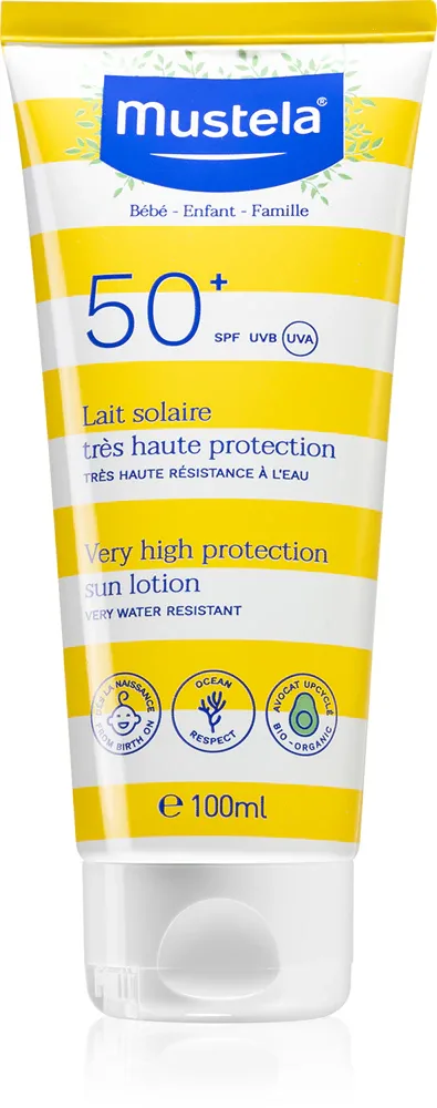 Mustela Family SPF 50+ - Детский солнцезащитный крем SPF 50+