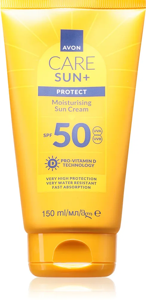 Avon Care Sun + Protect - Увлажняющий крем для загара SPF 50, 150 мл