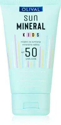 Olival Sun Mineral Kids - Молочко для загара SPF 50 для детей, 150 мл