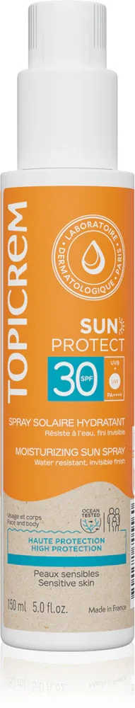 Topicrem Sun Protect Moisturizing Sun Spray - Солнцезащитный спрей с увлажняющим эффектом SPF 30, 150 мл