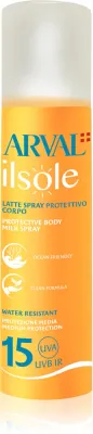 Arval IlSole Protective Body Milk Spray SPF 15 - Защитное молочко для загара в спрее, 200 мл