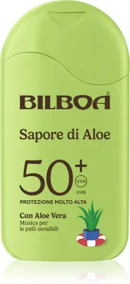 Bilboa Sapore di Aloe Latte - Молочко для загара с алоэ SPF 50+, 200 мл