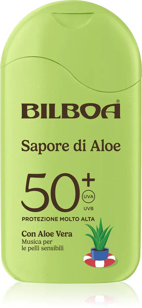 Bilboa Sapore di Aloe Latte - Молочко для загара с алоэ SPF 50+, 200 мл