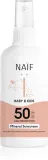 Naif Baby & Kids Mineral Sunscreen SPF 50 - Защитный спрей для детей от загара — фото 1