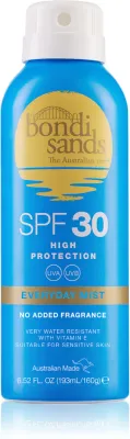 Bondi Sands SPF 30 Everyday Mist - Водостойкий спрей для загара SPF 30, 160 г