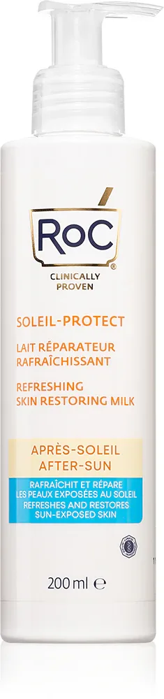 RoC Soleil Protect Refreshing Skin Restoring Milk - Успокаивающий крем после загара, 200 мл