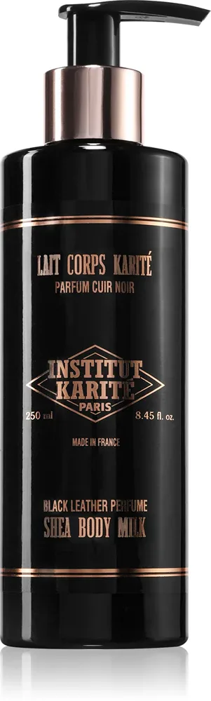 Institut Karite Paris Black Leather Shea Body Milk - Молочко для тела с маслом ши