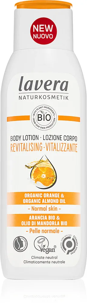 Lavera Revitalising - Уход за телом: питательное молочко для тела Orange & Almond Oil, 200 мл
