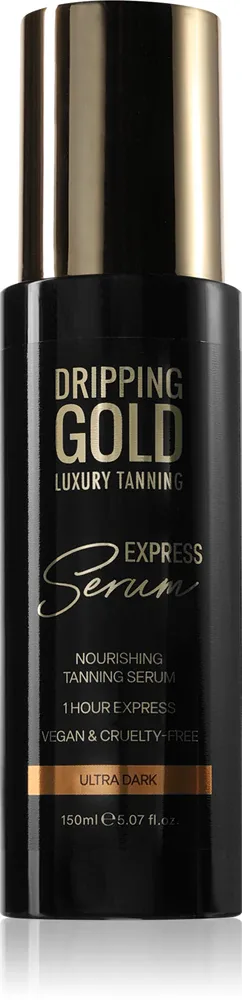 Dripping Gold Express Tanning Serum - Автозагар для тела, 150 мл, оттенок Ultra Dark