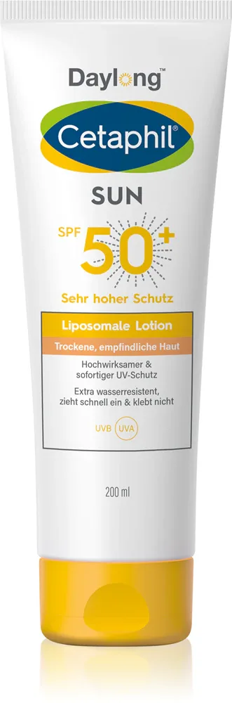 Daylong Cetaphil SUN Liposomal Lotion - Молочко для загара для чувствительной кожи SPF 50+, 200 мл