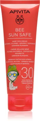 Apivita Bee Sun Safe Baby Sun Cream SPF30 - Детский крем для загара SPF 30, 100 мл
