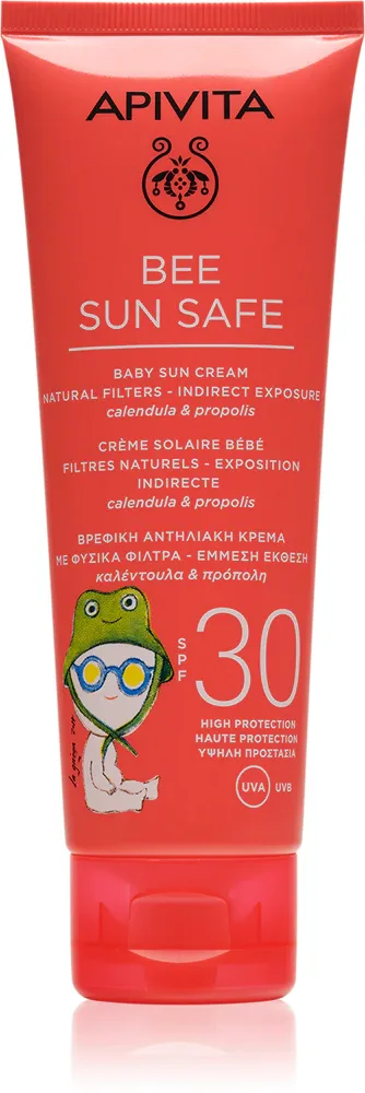 Apivita Bee Sun Safe Baby Sun Cream SPF30 - Детский крем для загара SPF 30, 100 мл