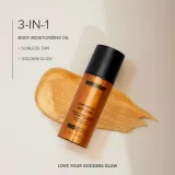 Nudestix Nudebody Sunshine Oil Body Elixir - Увлажняющее масло для тела с эффектом легкого загара, 100 мл — фото 3