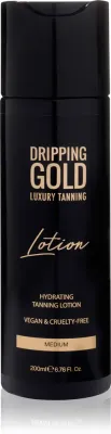 Лосьон-автозагар для тела Dripping Gold Luxury Tanning Lotion с интенсивным эффектом, увлажняющий, 200 мл